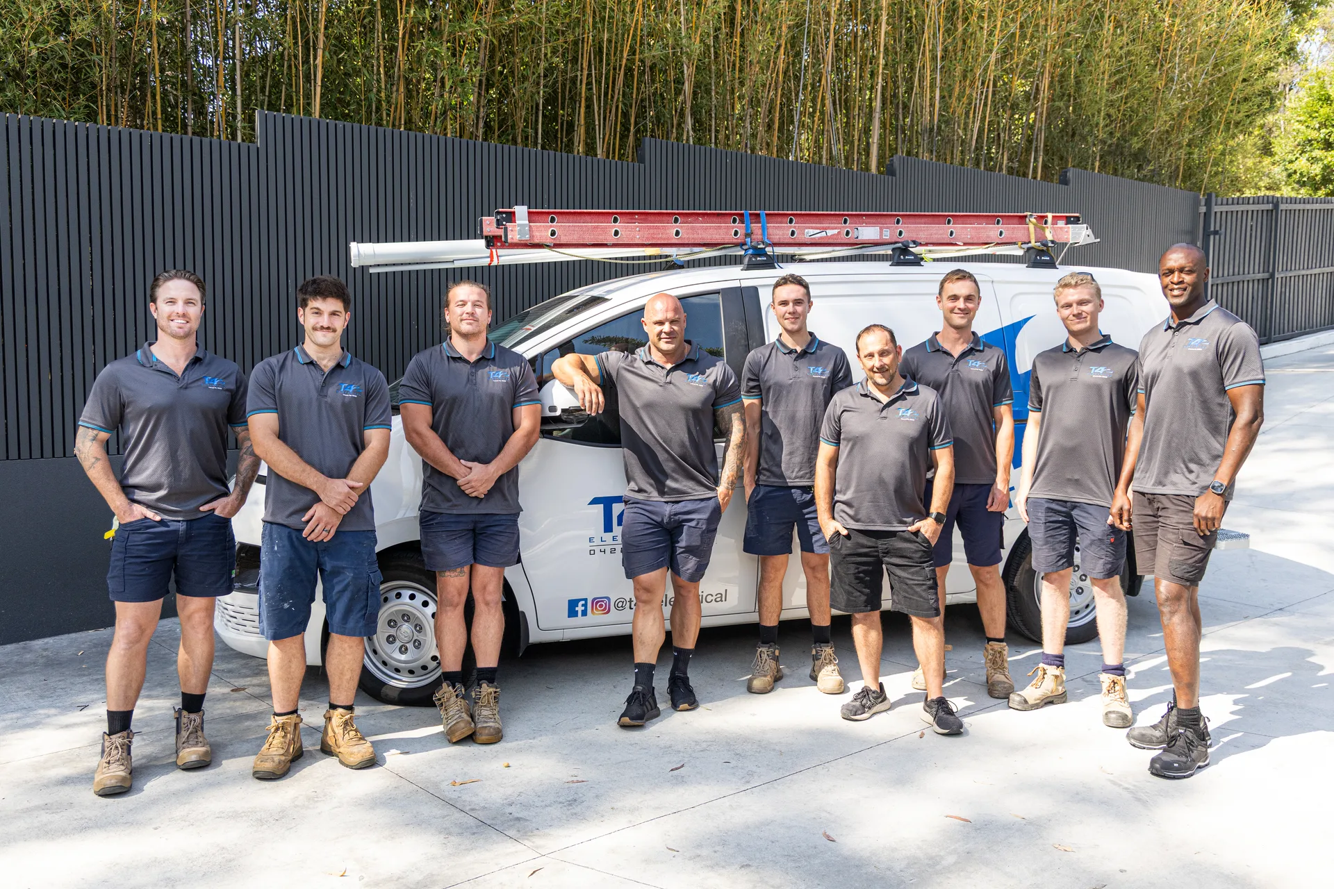 The Air Conditioning Worongary team with a service van